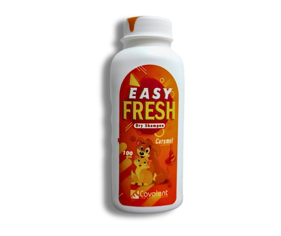 Easy Fresh Powder Dry Shampoo Caramel For Dogs & Cats 100 MG Animal